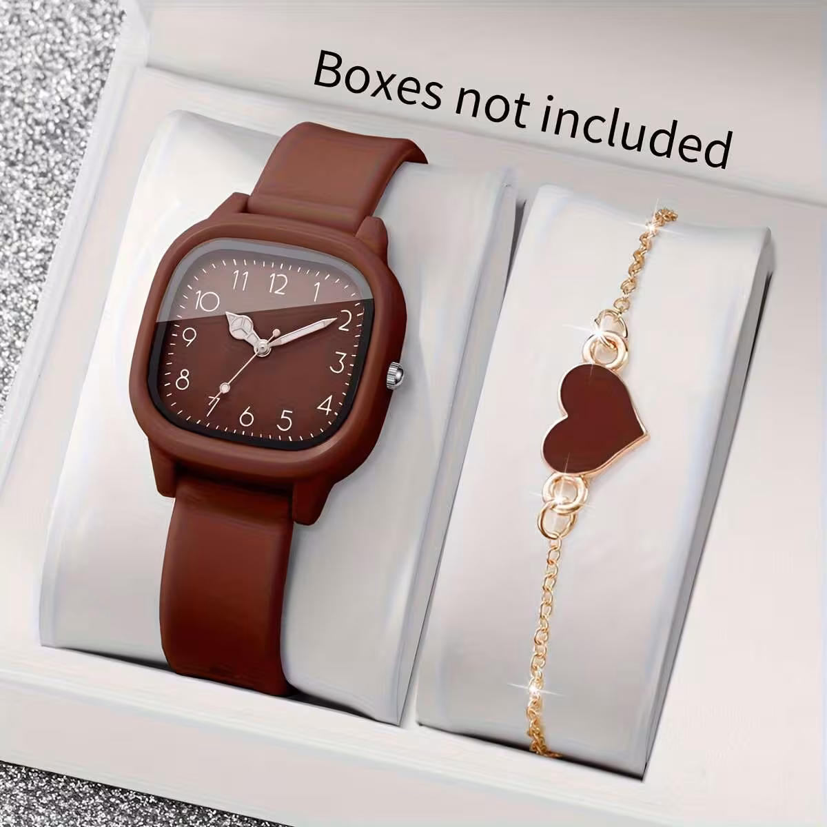 Silicone Watch & Bracelet Set 