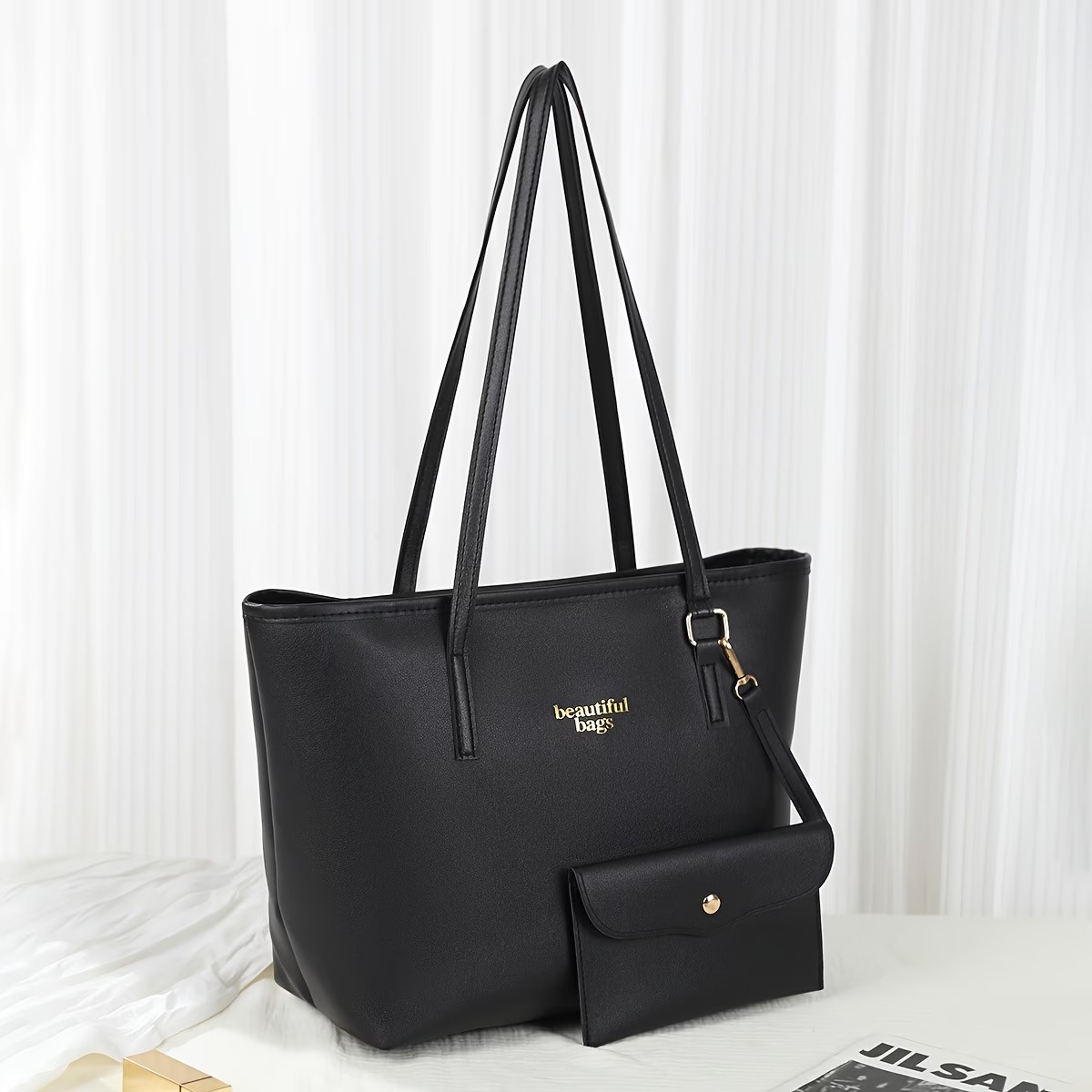 Fashion Easy Large Capacity Black Women'S Tote Bag 6