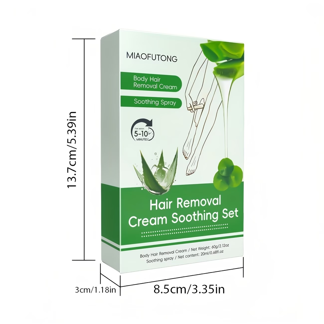 2pcs Hair Removal Spray Set 4