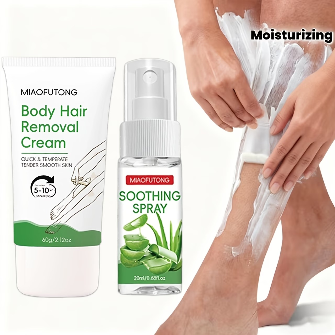 2pcs Hair Removal Spray Set 6