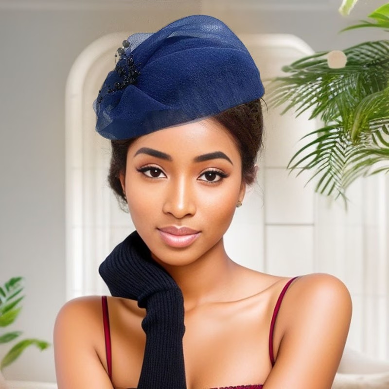 1pc Elegant Fashion Women Half Cap Headband 6