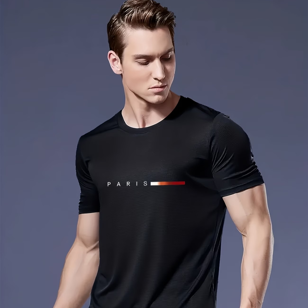 3pcs Men'S Lightweight Breathable T-Shirts 3