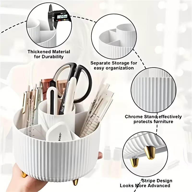 360° Rotating Makeup Organizer  6