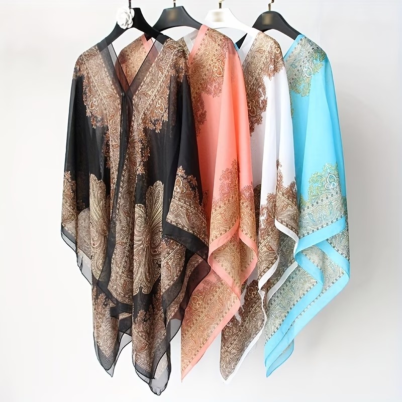 A New Summer Women's Chiffon Almond-shaped Shawl 6