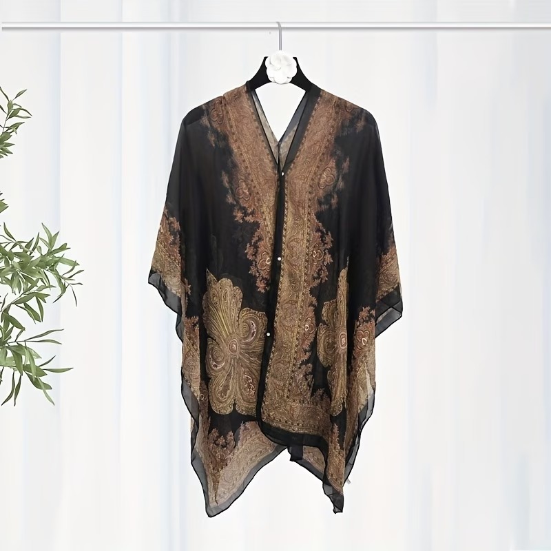 A New Summer Women's Chiffon Almond-shaped Shawl 7
