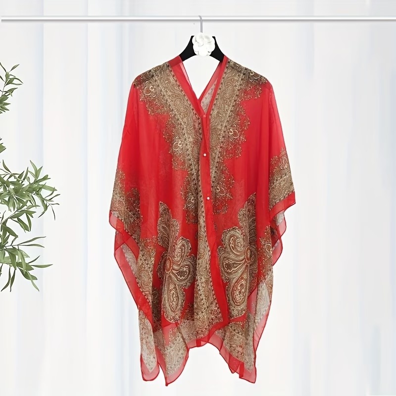 A New Summer Women's Chiffon Almond-shaped Shawl 8