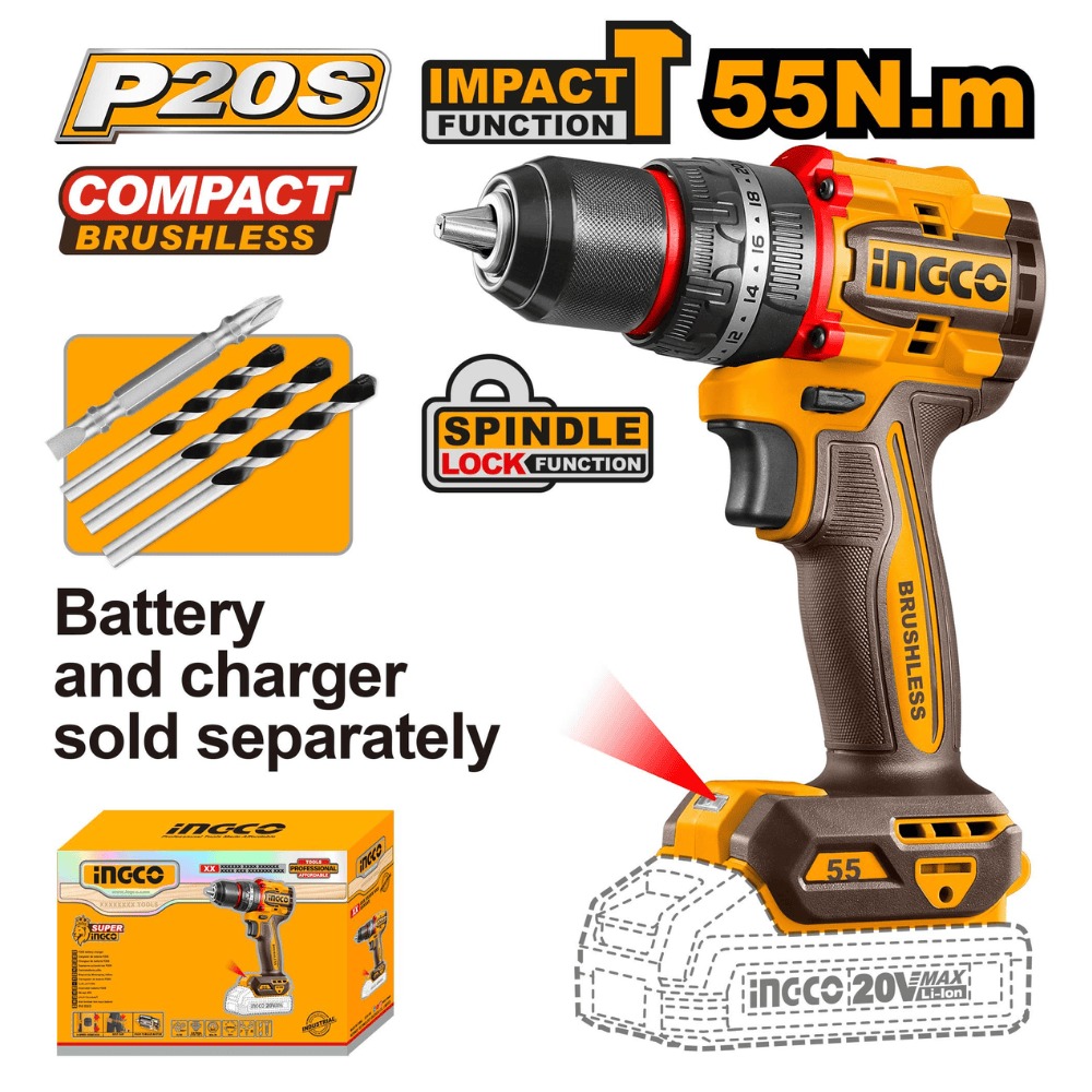 Compact Brushless Cordless Impact Drill 3